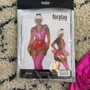 Forplay Let’s Jet Space Girl Pink Festival Costume size M/L *NWT*